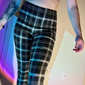 plaid leggings